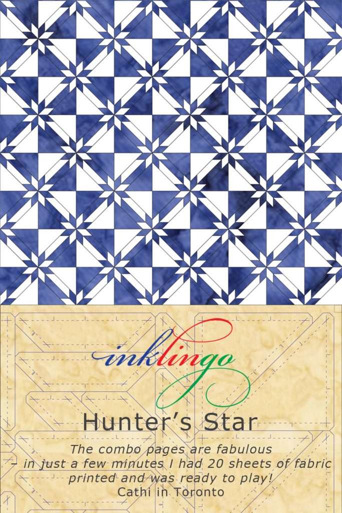 Hunter's Star to print on fabric