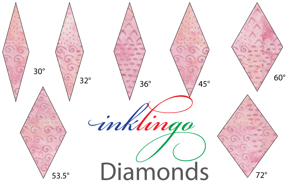 Print diamonds on fabric