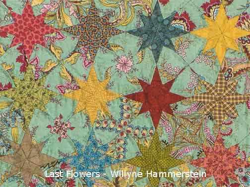 detail of Last Flowers - Millefiori Quilts