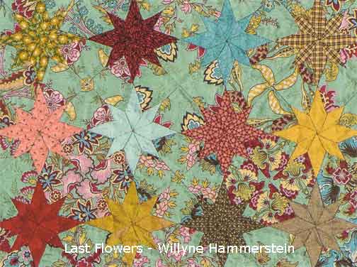 detail of Last Flowers - Millefiori Quilts