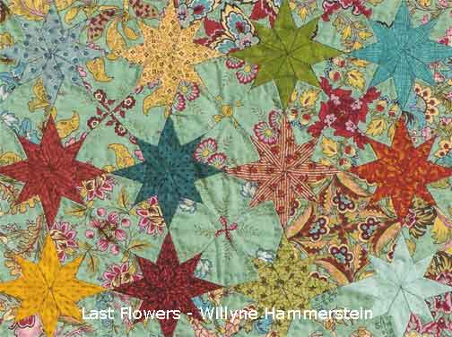 detail of Last Flowers - Millefiori Quilts