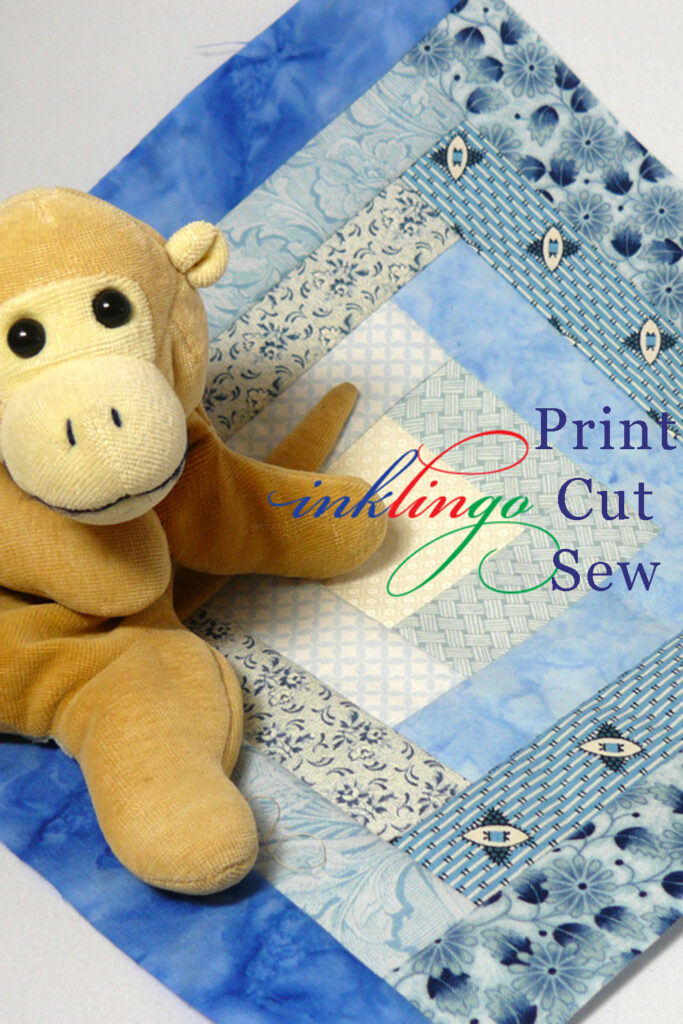 Log Cabin Quilt Blocks with Inklingo. Print. Cut. Sew.