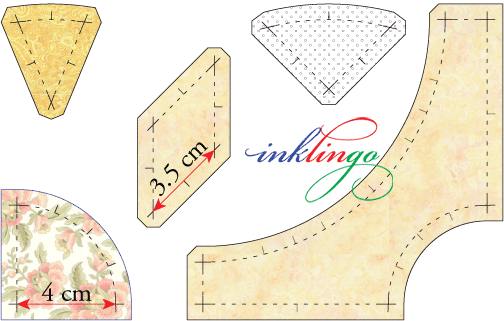 templates for Midnight Fireworks - Millefiori Quilts