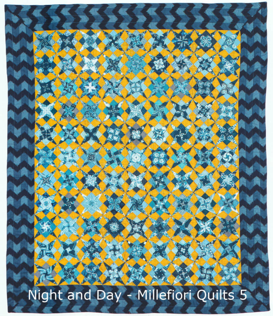 night and day quilt from millefiori quilts 5 by Willyne Hammerstein