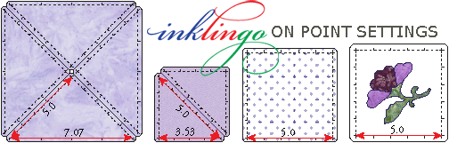 Inklingo triangles for on-point setting