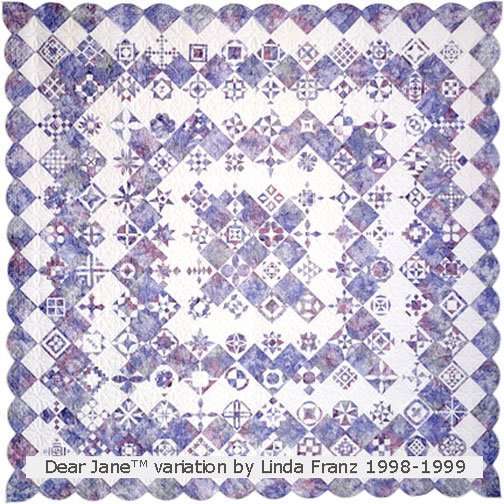 Dear Jane quilt by Linda Franz 1999