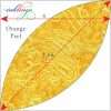 dimensions of Orange Peel shapes