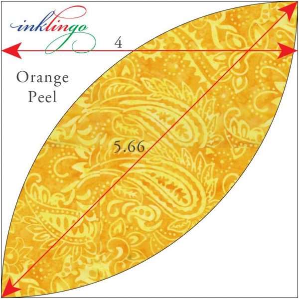 dimensions of Orange Peel shapes