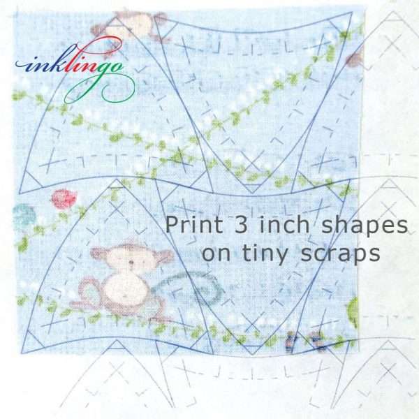 Print Winding Ways shapes on scraps with Inklingo