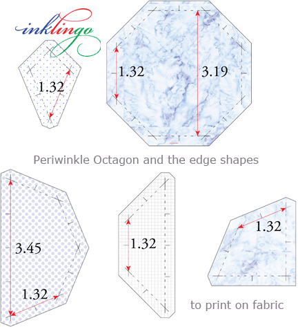 templates for Periwinkle Octagon quilt to print on fabric