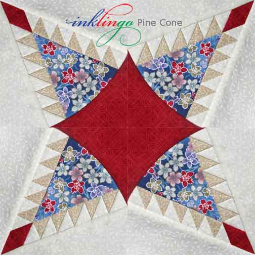 Pine Cone quilt block