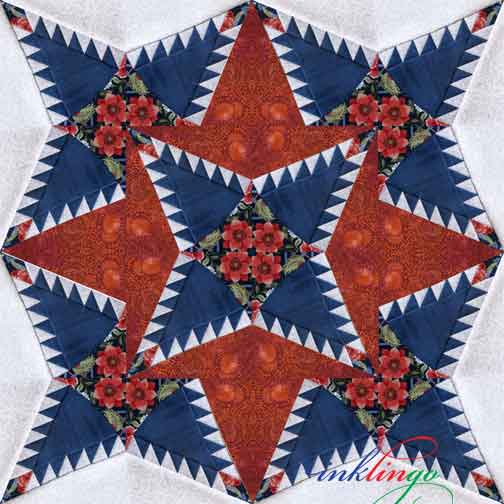 Pine Cone Quilt setting