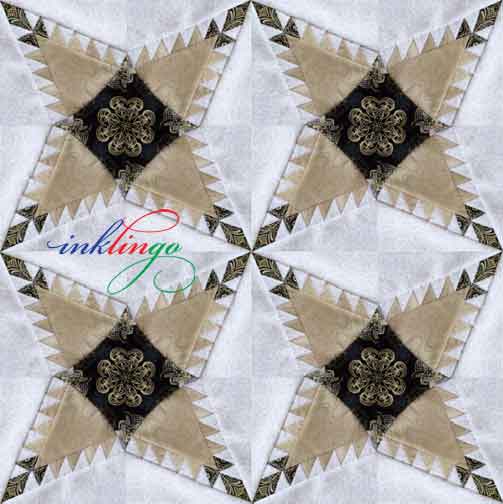 Pine Cone Quilt Setting