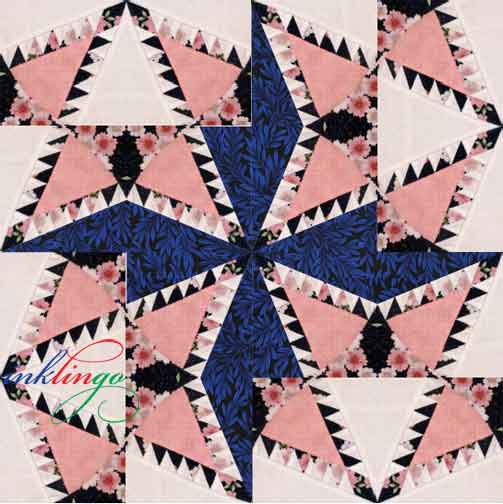 Pine Cone Quilt Setting