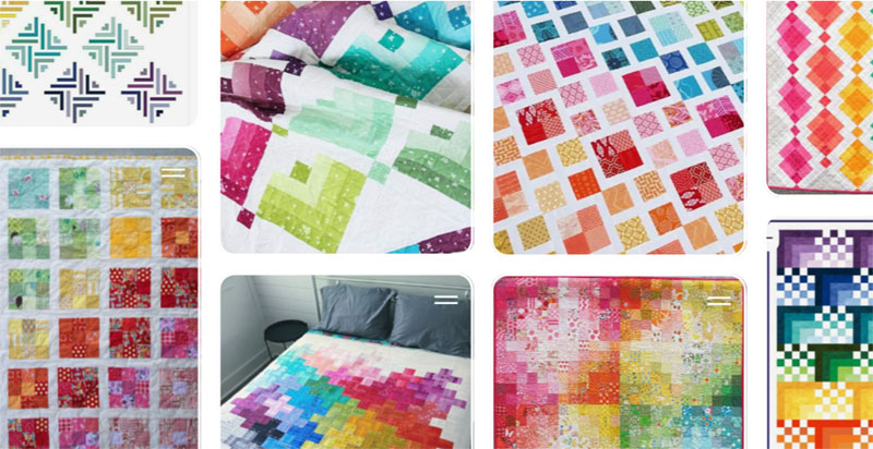 Quilts that use Log Cabin shapes but are not Log Cabin
