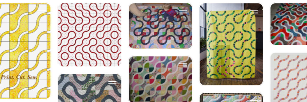 Inspiration for Drunkard's Trail Quilts on Pinterest