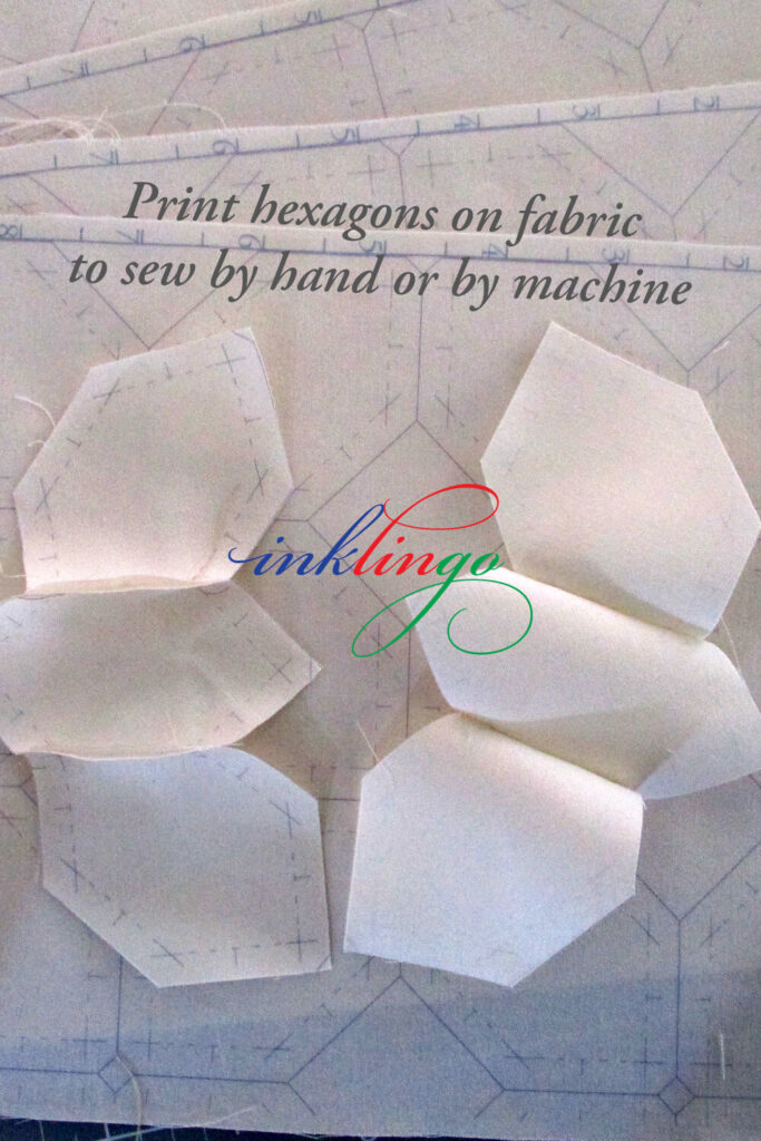 print hexagons on fabric