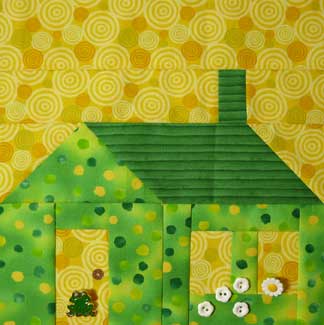 School House quilt block by Inklingo