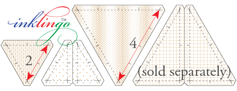 2 and 4 inch 60° Triangles