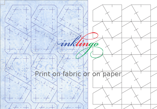 print Silent Garden templates on fabric