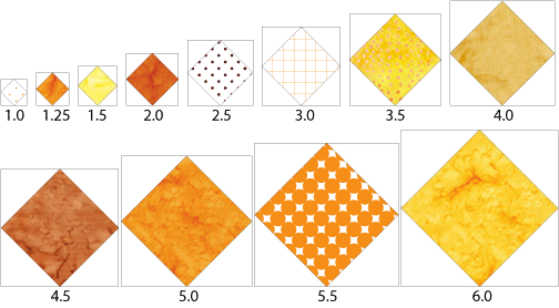 Square-in-a-square quilt blocks