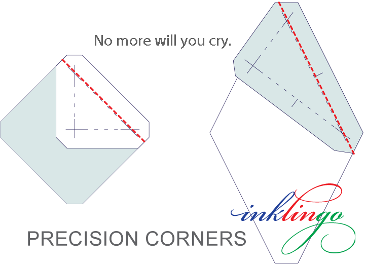 Storm At Sea templates with precision corners