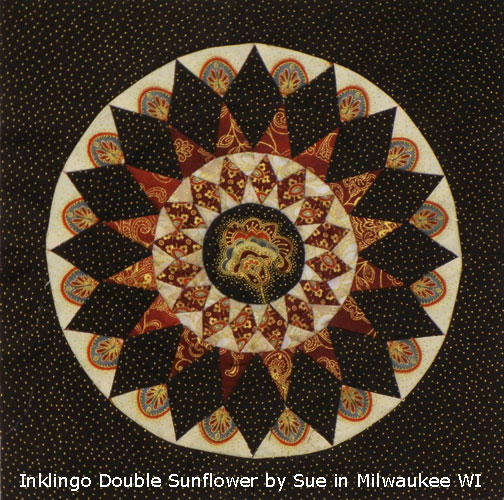 Sunflower Quilt by Sue Christensen with Inklingo