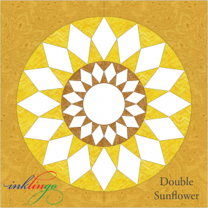 Double Sunflower Quilt Block