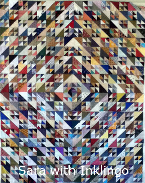 Inklingo Triangle Quilt by Sara Natwick