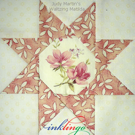 Fussy cut Waltzing Matilda quilt blocks