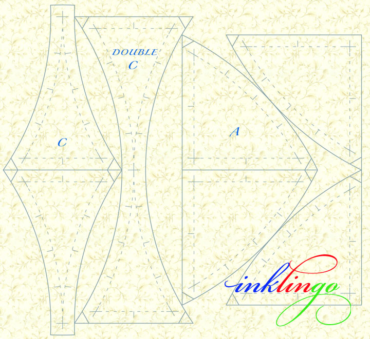 Inklingo Combo Layout for Winding Ways quilt