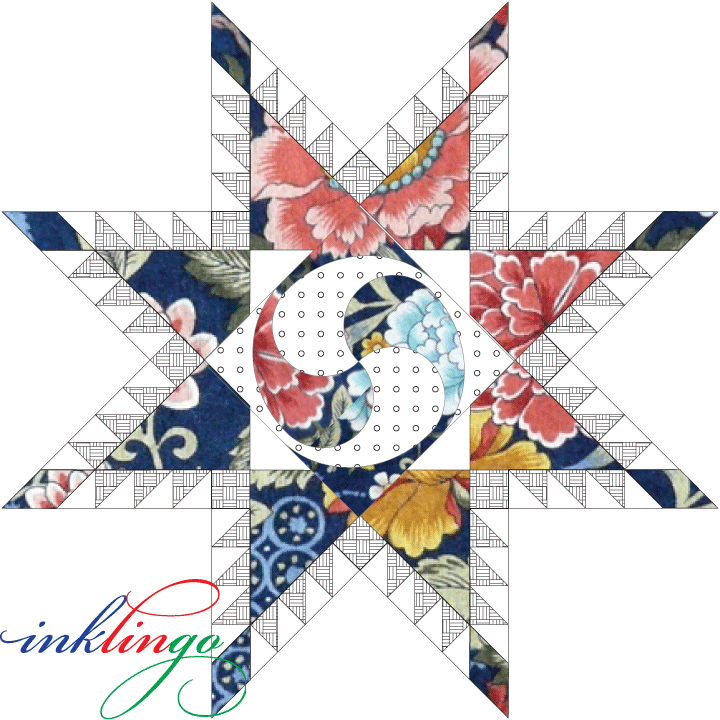 Inklingo Yin Yang with Feathered Star